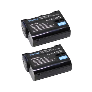 

2Pcs Doscing EN-EL15 EN EL15 Replacement Camera Battery for Nikon 1 V1 D600 D610 D750 D800 D810A D810 D800E D7000 D7100 D7200