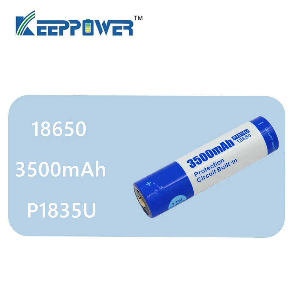1 шт. Оригинальная Аккумуляторная Батарея Keeppower P1835U micro USB 18650 3 7 V 3500mAh Прямая