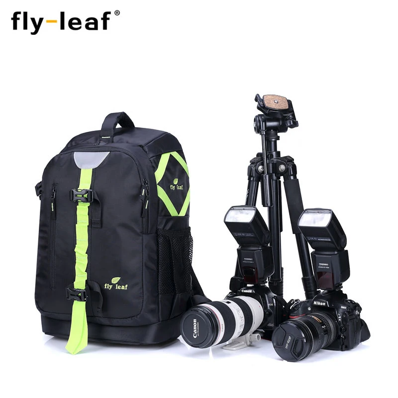 

Fly leaf FL327 Camera Bag Backpack Package Large Capacity Waterproof Travel Camera Backpack For Canon/Nikon Camera Digital