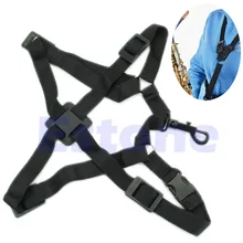 Регулируемый тенор баритон Sax ремень для саксофона плечевой ремень черный