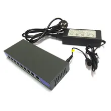 8ch POE 120W output 9 PORT POWER OVER ETHERNET 802.3af/at 8 port POE SWITCH supply power for CCTV IP camera