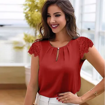 

Liva Girl Sexy Tops Femme Solid Casual Office Shirts Femme Blousas Hollow Out V Neck Streetwear
