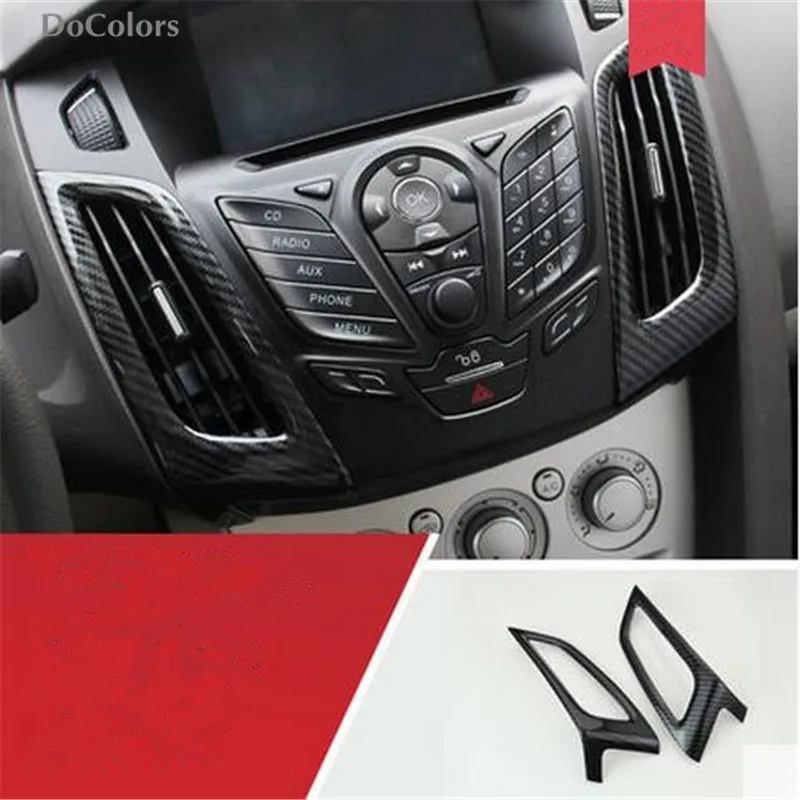 DoColors автомобильный Стайлинг Шестерня AC панель вентиляционная дверь ручка динамик декоративная наклейка чехол для Ford Focus 3 2012