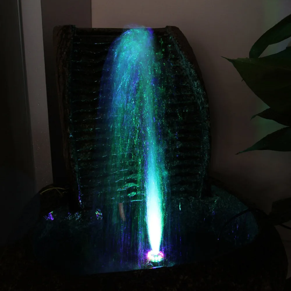 800 л/ч 10 Вт погружной водяной насос с 12 Светодиодный светильник аквариумный Аквариум Пруд фонтан циркуляция воды кислород AC US Plug