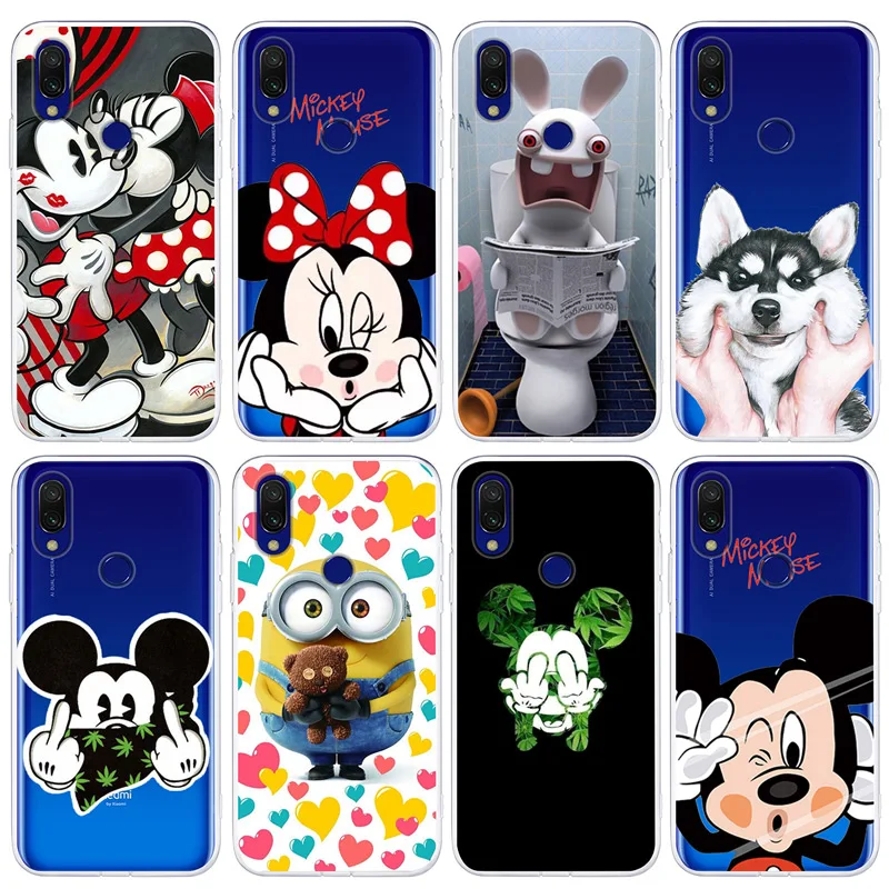 

Soft TPU phone case for Xiaomi Redmi Note 7 Pro case cute Mickey pattern phone case for Xiaomi Redmi Note 7 Silicone cover