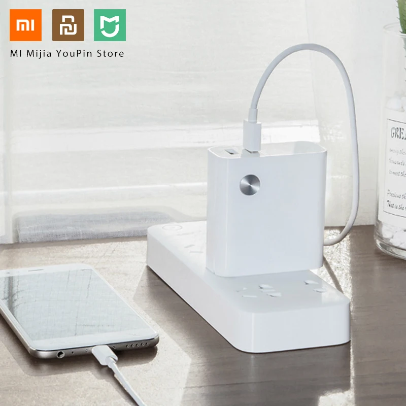 Оригинал Xiaomi 2 в 1 5000 мАч Быстрая Зарядка Power Bank с USB зарядным устройством для Samsung
