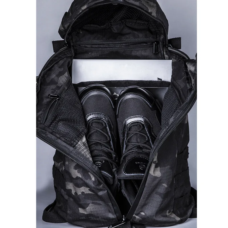 Тактический легкий камуфляжный рюкзак армейский веер Боевая тренировочная военная сумка Открытый походный дорожный рюкзак большой емкости пустынный рюкзак