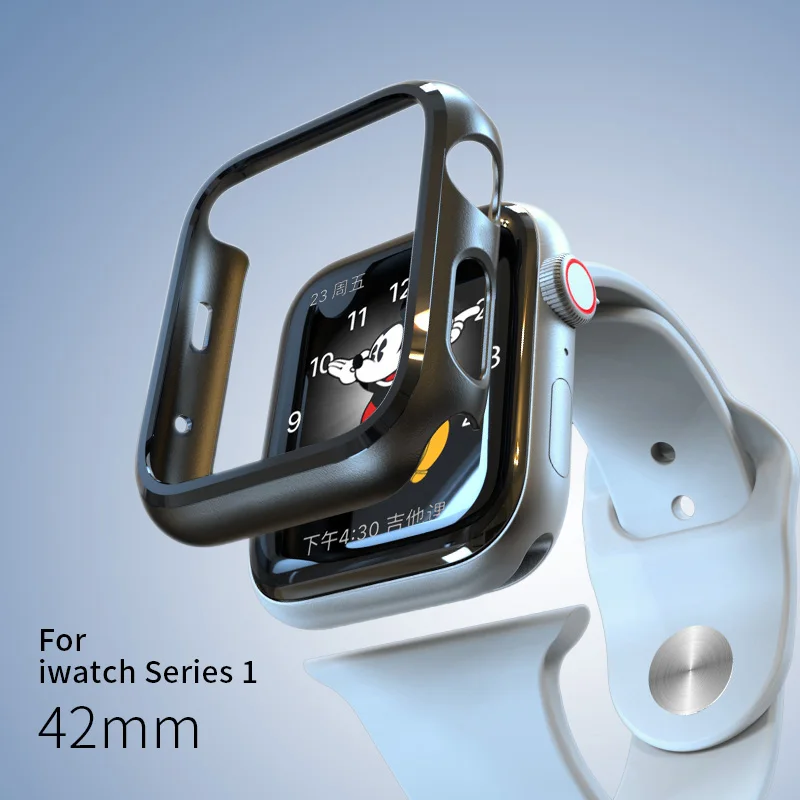 PZOZ для apple watch 5 4, защитный чехол, серия 40 мм, 44 мм, для apple watch 3, 2, 1, чехол, 38 мм, 42 мм, защита экрана, ультратонкий - Цвет: 42mm iwatch1 black