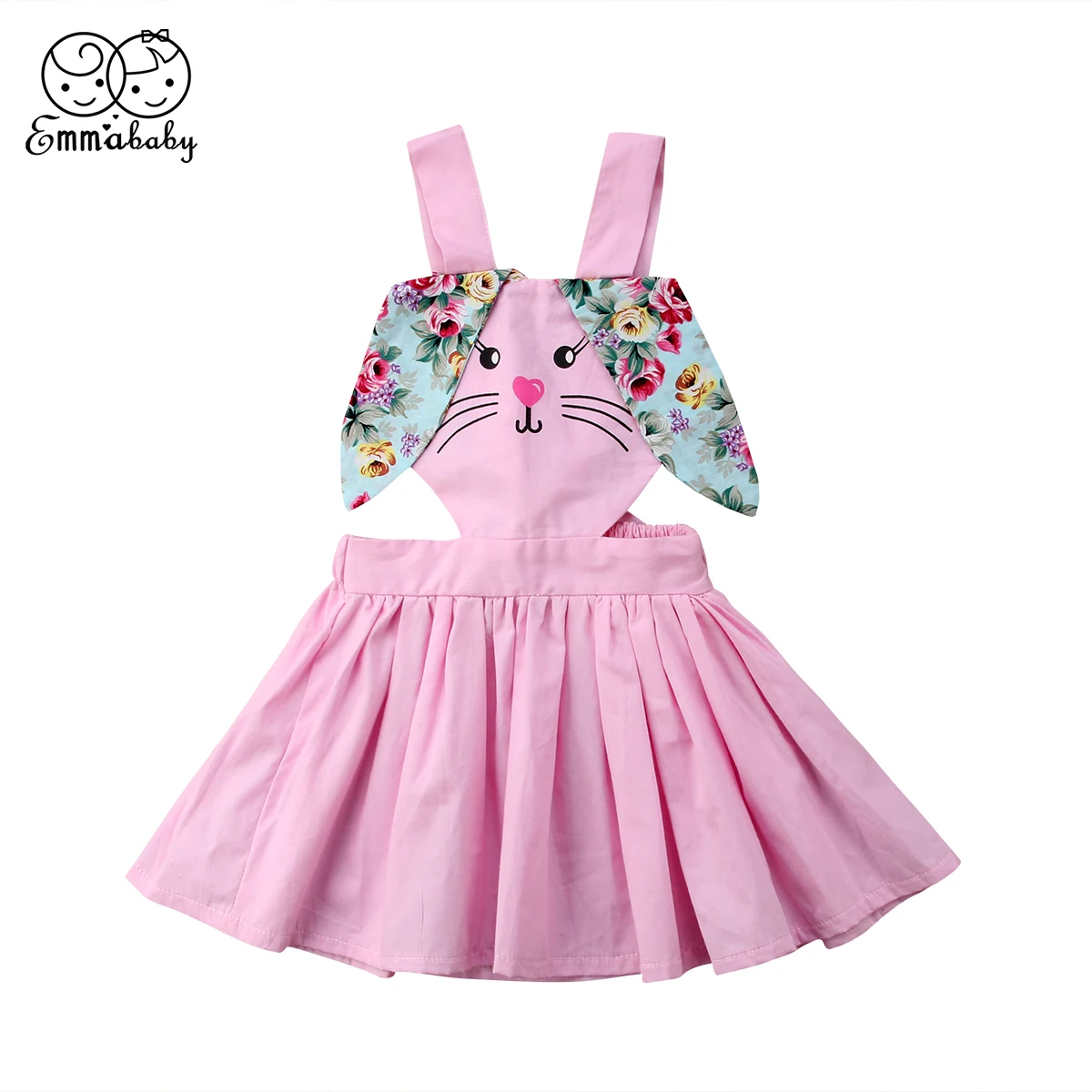 

Emmababy Toddler Infant Baby Kids Girl 3D Rabbit Print Dress Holiday Dress Beach Dress Sundress Dresses