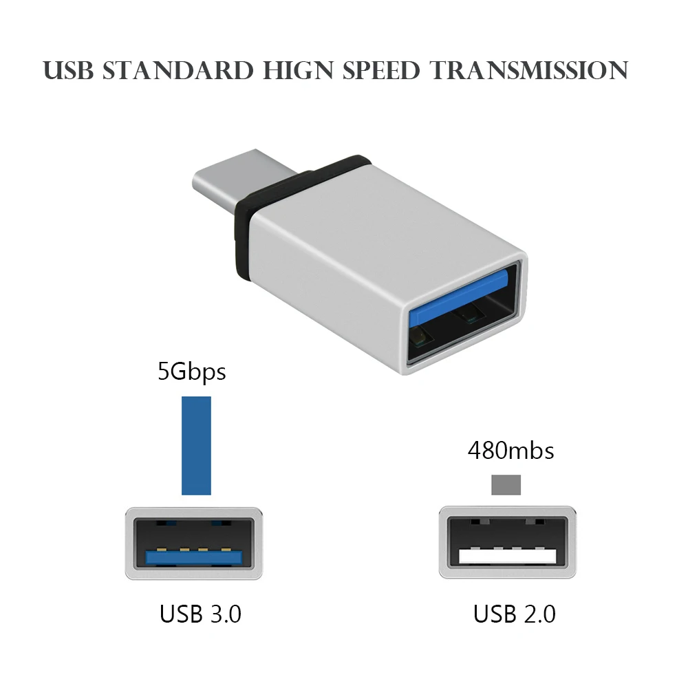 Металлический тип-c штекер USB 3,0 Женский конвертер мини-размер USB 3,1 Тип C адаптер серый серебристый золотой синий для Macbook компьютер ноутбук