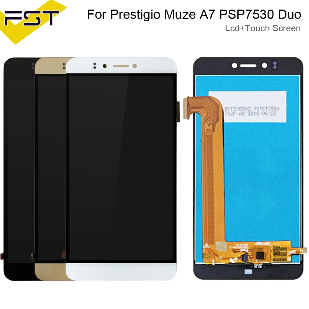 Цена 5,3 для Prestigio Muze A7 psp 7530 Duo psp 7530 Duo ЖК дисплей + кодирующий преобразователь сенсорного экрана в сборе Запчасти Аксессуары