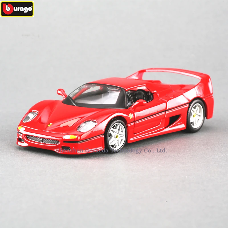 Модель автомобиля Bburago Ferrari F50 1:32 с имитацией высоты литье под давлением