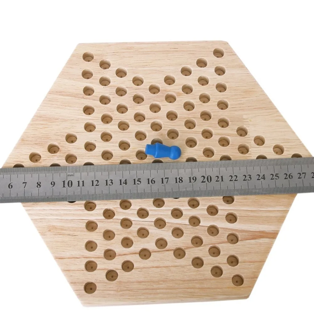Good-deal-Traditional-Hexagon-Wooden-Chinese-Checkers-Family-Game-Set (3)