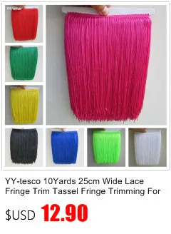 YY-tesco 1 ярд 10 см широкая кружевная бахрома отделка отделочная кисточка для DIY латинское платье сценическая одежда кружевные аксессуары лента