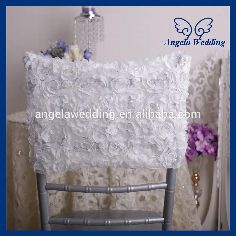 CH028B New cheap custom made fancy ivory chiavari wedding embroidery