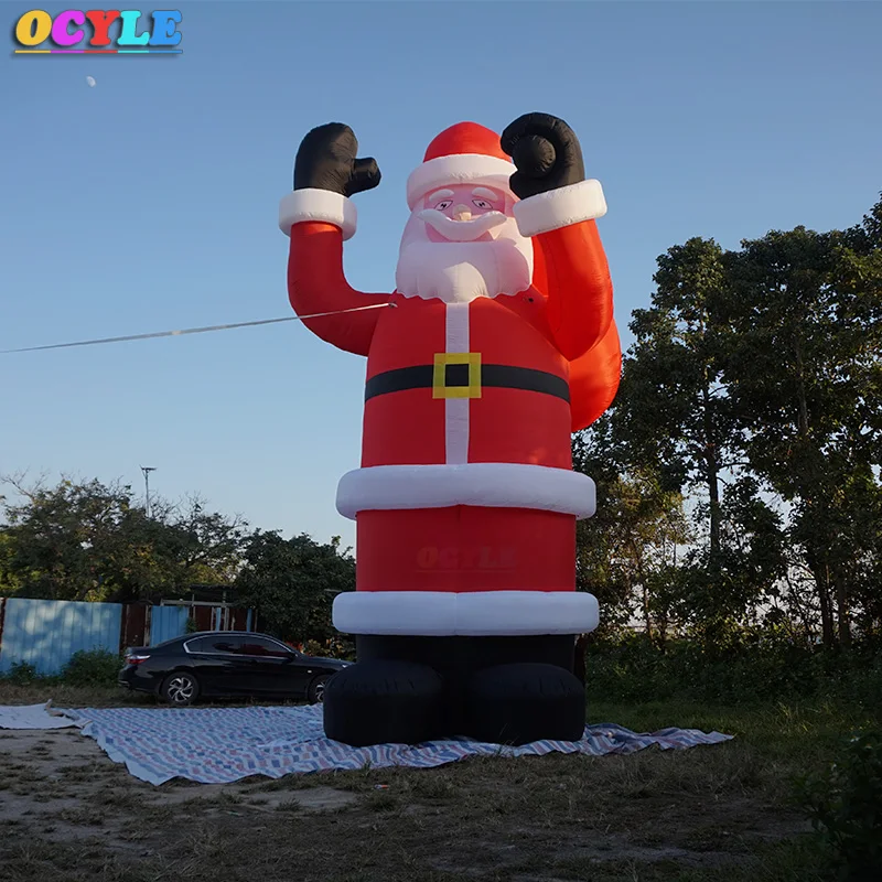 OCYLE2020 новый огромный коммерческий надувной 30 футов гигантский Санта Клаус Xma