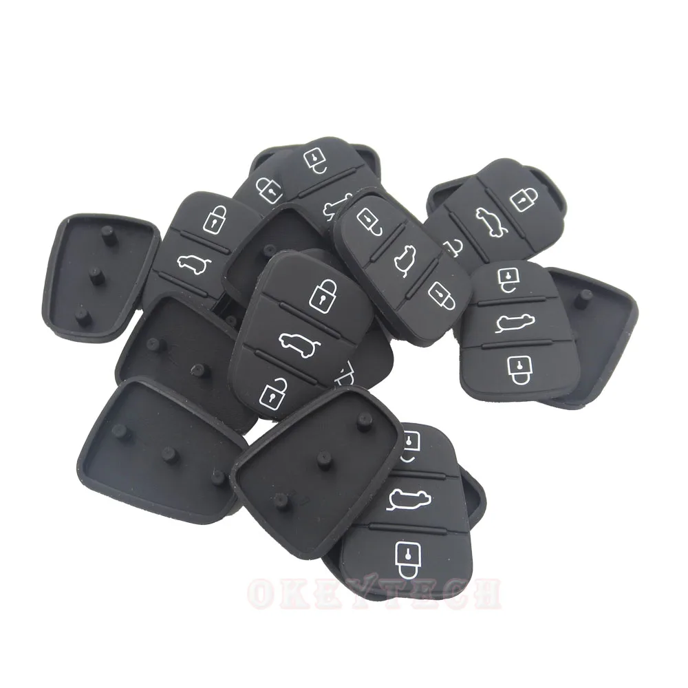 OkeyTech 50 шт./лот 3 кнопки флип складные ключи от автомобиля с дистанционной кнопкой для hyundai I30 IX35 I20 Picanto Kia Rio Ceed K2 K5 ремонтные колодки