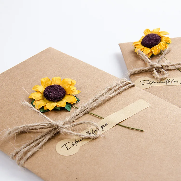 5003 1 creative DIY retro cards handmade flower Christmas New Year