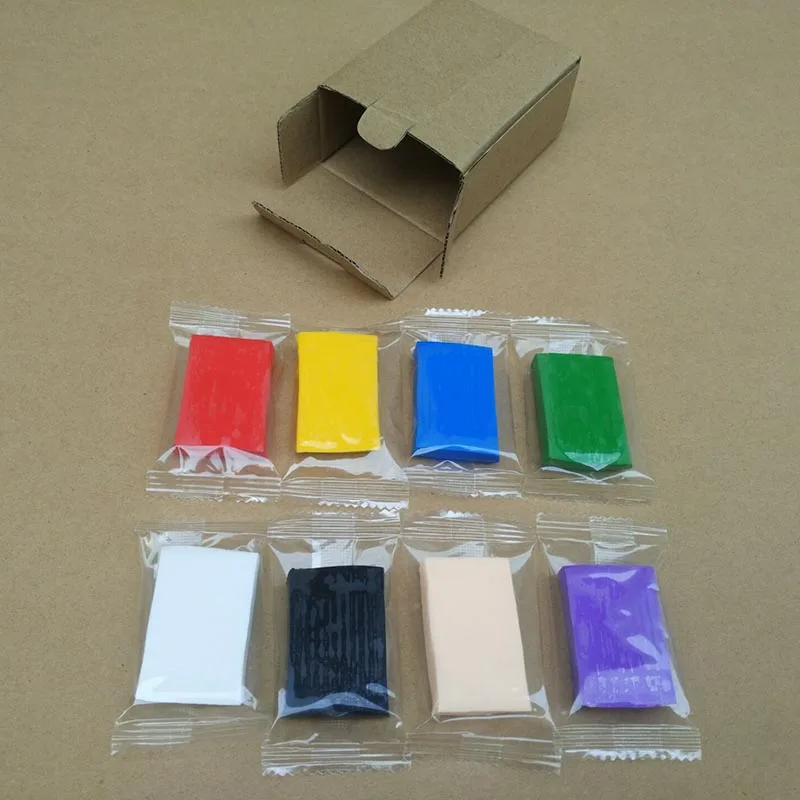 8Colors Fimo Polymer Modeling Clay Oven Bake DIY Colored Clay Set With