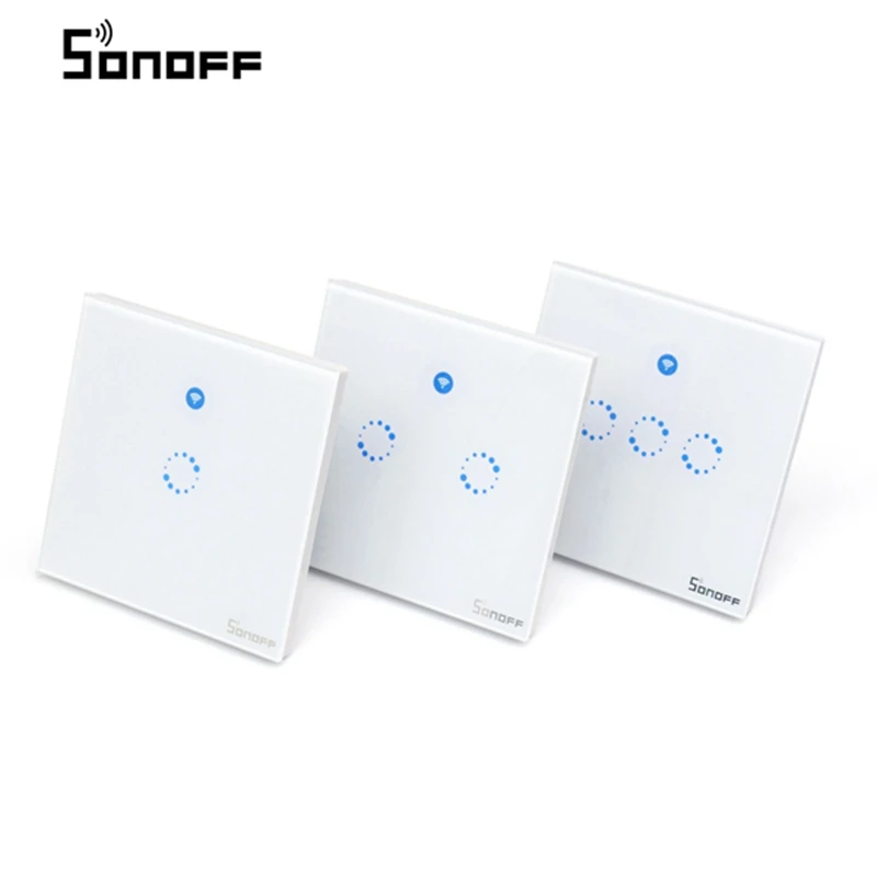 Sonoff T1 Us Eu Wifi Rf App Touch Control Wall Light
