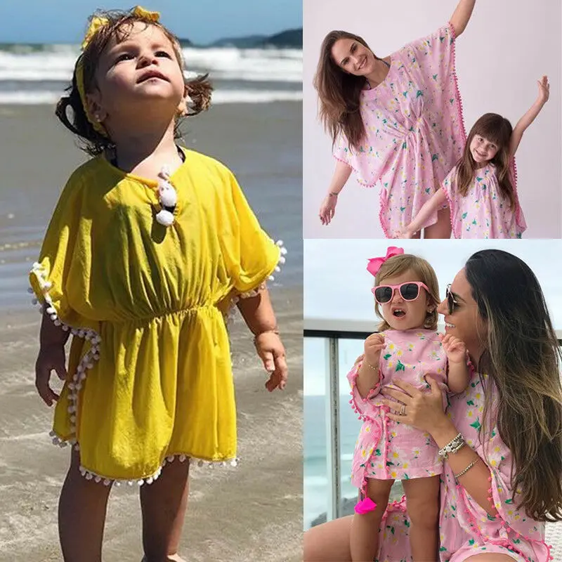 Pudcoco/Новейшее модное платье для маленьких девочек однотонное платье без рукавов с цветочным принтом и кисточками пляжный Сарафан