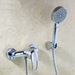 Ванная комната Душ комплект полный меди горячей и холодной воды смесительный клапан смеситель для душа стены Место шланг wx6041802