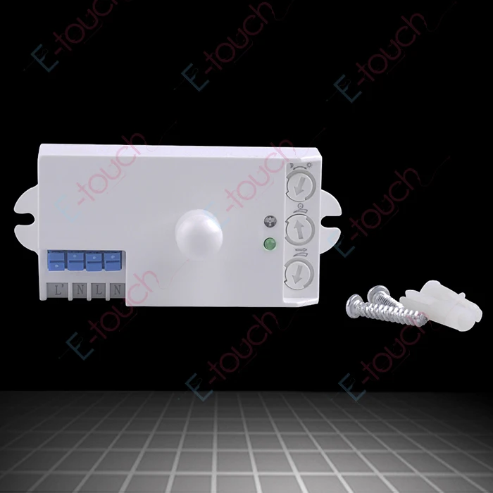 

Newest 110V 220VAC Microwave motion sensor Light Switch Auto Induction Microwave Sensor Switch for led lamps (1pc ET029A2)