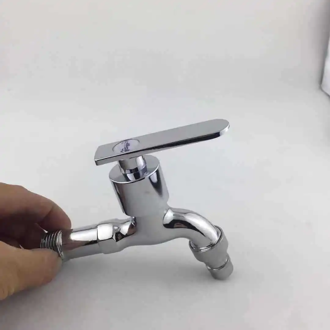 

4/8=20mm wall mounted washing tap, Self-produced long plane pull washing machine small faucet balcony mop pool 4 points