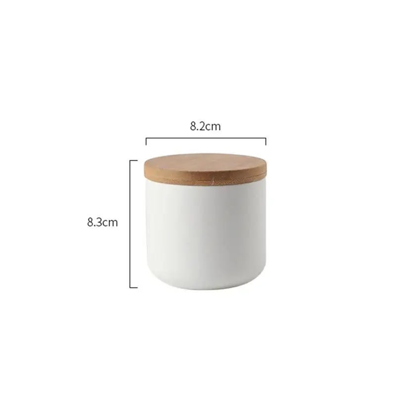 1 шт. керамическая банка для хранения еды современный герметичный контейнер канистра с деревянной крышкой для сахара кофе в зернах свободная пряность для чая