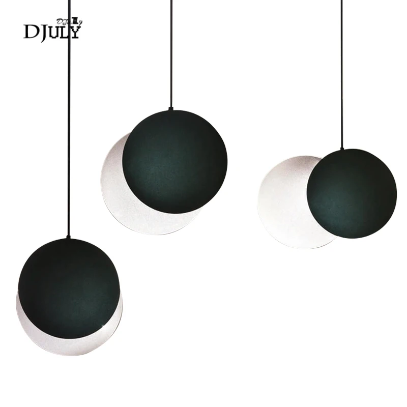 

nordic moon eclipse Acrylic led pendant lights luxury modern bedroom bedside hanging lamp dining room bar loft lighting fixtures