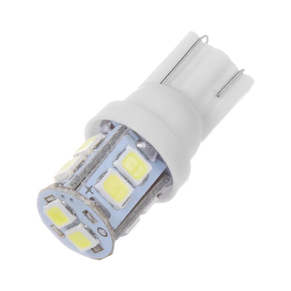 Автомобильный светильник T10 10SMD W5W 194 168 2825 белый светильник s светодиодный Клин лампы Супер яркий DC 12 В светильник номерного знака боковой задний светильник