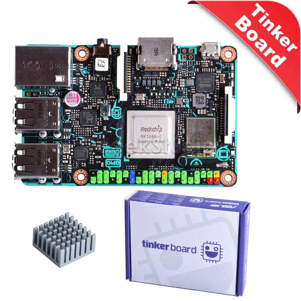 Официальный! ASUS SBC паяная панель RK3288 SoC 1 8 ГГц 4 ядра Процессор 600 МГц Mali-T764 GPU 2 Гб LPDDR3