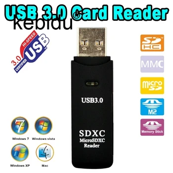 

Kebidu Multi 2 in 1 USB 3.0 SD TF Micro SDXC SDHC Memory Card Reader Kit SD/MicroSD/TF Trans-flash USB3.0 Adapter Converter Tool