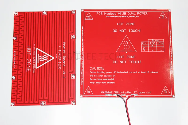 1 шт. Тепловая пластина для горячей кровати Makerbot 3d Принтер Комплект Reprap 3d принтер 12 В Тепловая пластина для горячей кровати Тепловая кровать PCB 150*230