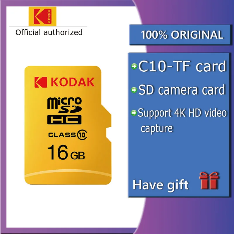 

Kodak High Speed 32GB 64GB Micro SD card class 10 U3 4K cartao de memoria 128GB Flash Memory Card 256GB mecard Micro sd kart