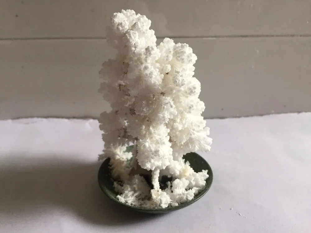 

2019 10x6cm White DIY Paper Magic Growing Tree Magical Grow Christmas Trees Arbre Magique Japan Science Toys For Children 50PCS