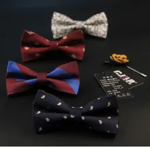 18 видов цветов корейский модельер высокого качества мужские и женские галстук-бабочка жаккардовая ткань с принтом в полоску бизнес бабочка галстук-бабочка 10 шт./лот