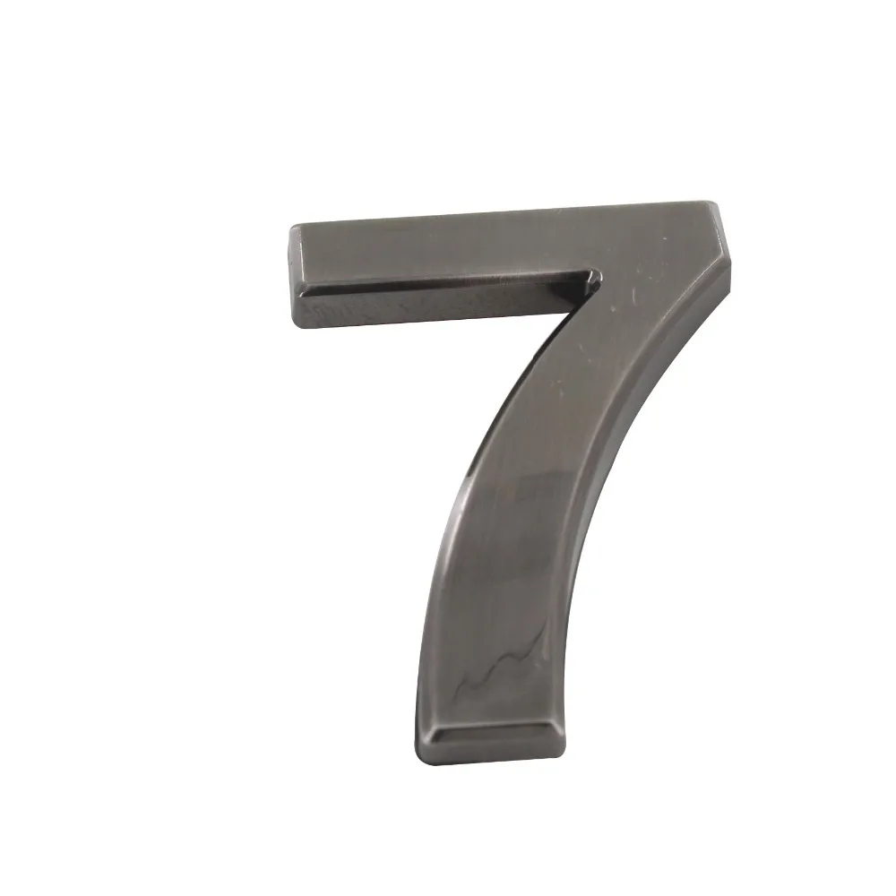 

Door Number 7# Black Color Digital House Number ABS Plastic 100mm Height Door Gate Number Door Plate