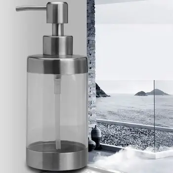 

350ml Stainless Steel Foam Soap Lotion Shampoo Dispenser Home Liquid Pump Bottle