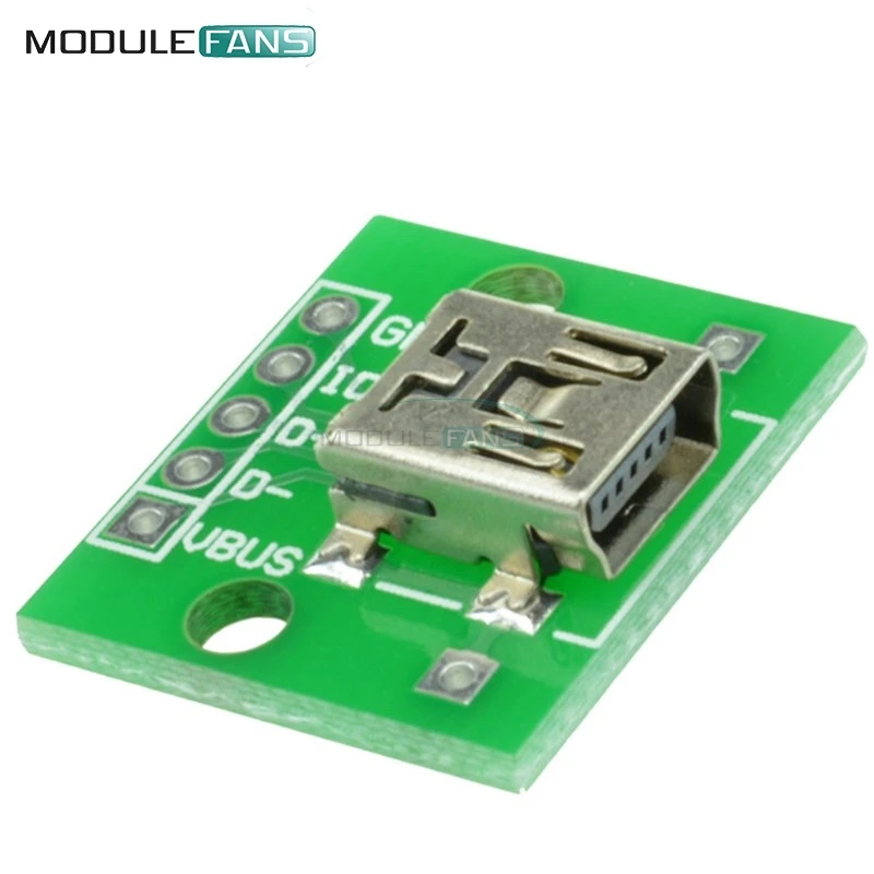 5 шт. мини USB адаптер DIP для 2 54 мм печатной платы DIY плата модуля питания|usb supply|usb tousb