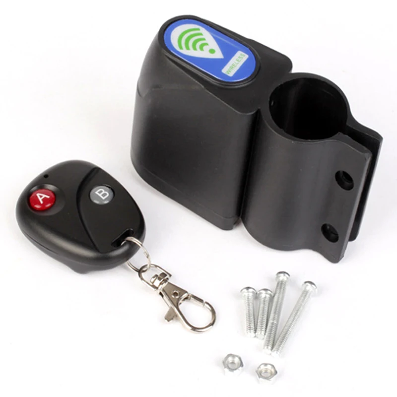 bicycle Alarm Lock Remote alert kit Blackin Bicycle Lock from Sports & Entertainment on