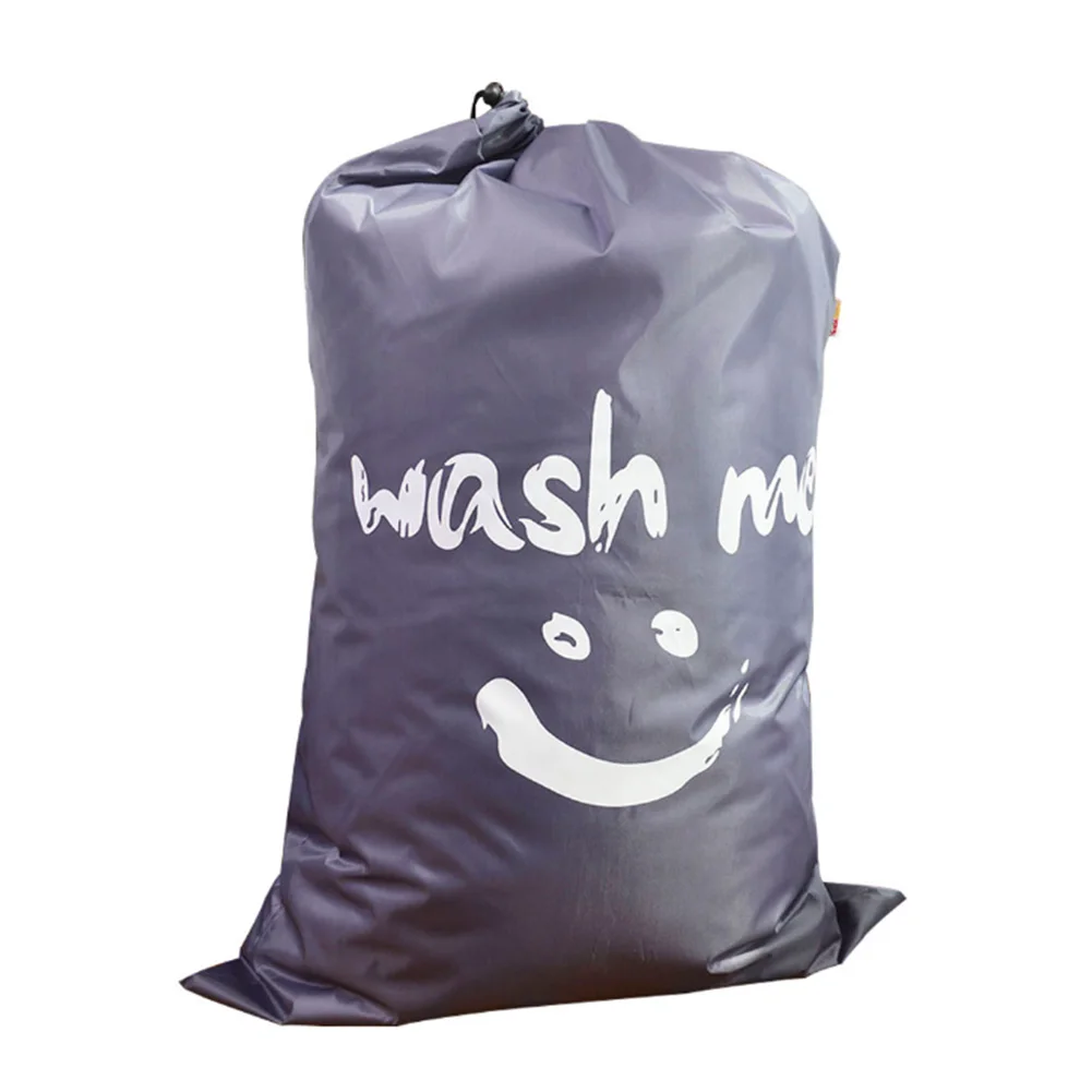 

Basket Drawstring Large Capacity Bath Portable Organizer Foldable Storage Laundry Bag Dirty Clothes Dorms Pouch Nylon Home