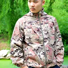 Мультикам уличная спортивная тонкая куртка охотничья Водонепроницаемая Солнцезащитная накидка легкие быстросохнущие походные куртки