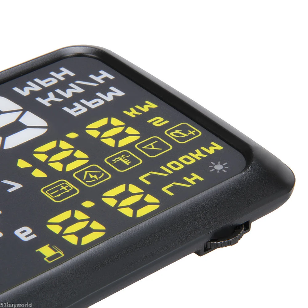 Универсальный автомобильный HUD OBD2 II Спидометр Дисплей проектор ускорения Предупреждение