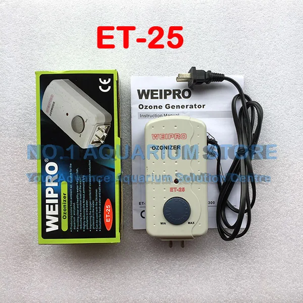Weipro ET-25 ET-50 ET-100 ET-200 Озон Генератор озонатор работает с ОВП контроллер Коралловый Риф Морской аквариум пресноводный жемчуг - Цвет: ET-25