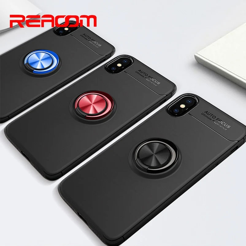 

Protective Phone Case for iPhone X Stand Car Holder Magnetic Ring Bracket Funda Case for Apple iPhone Xs Max Xr 8 7 6 6s Plus 10