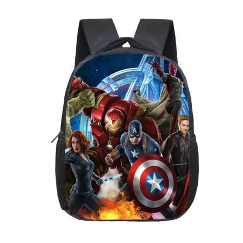 Avengers 16/'/' Backpack School Boys Kids BookBag Thor Hulk Iron Man Captn America