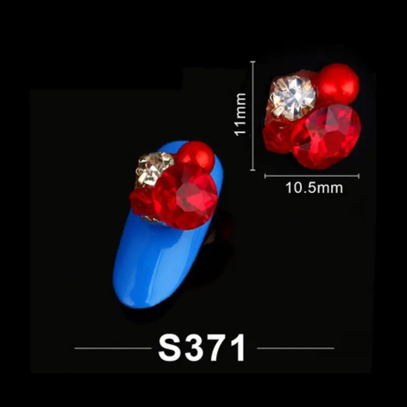 Mtssii 3D сделай сам новые модные белые жемчужные цветы для украшения ногтей, сплав, амулеты для ногтей, акриловые стразы, принадлежности для ногтей - Цвет: 06