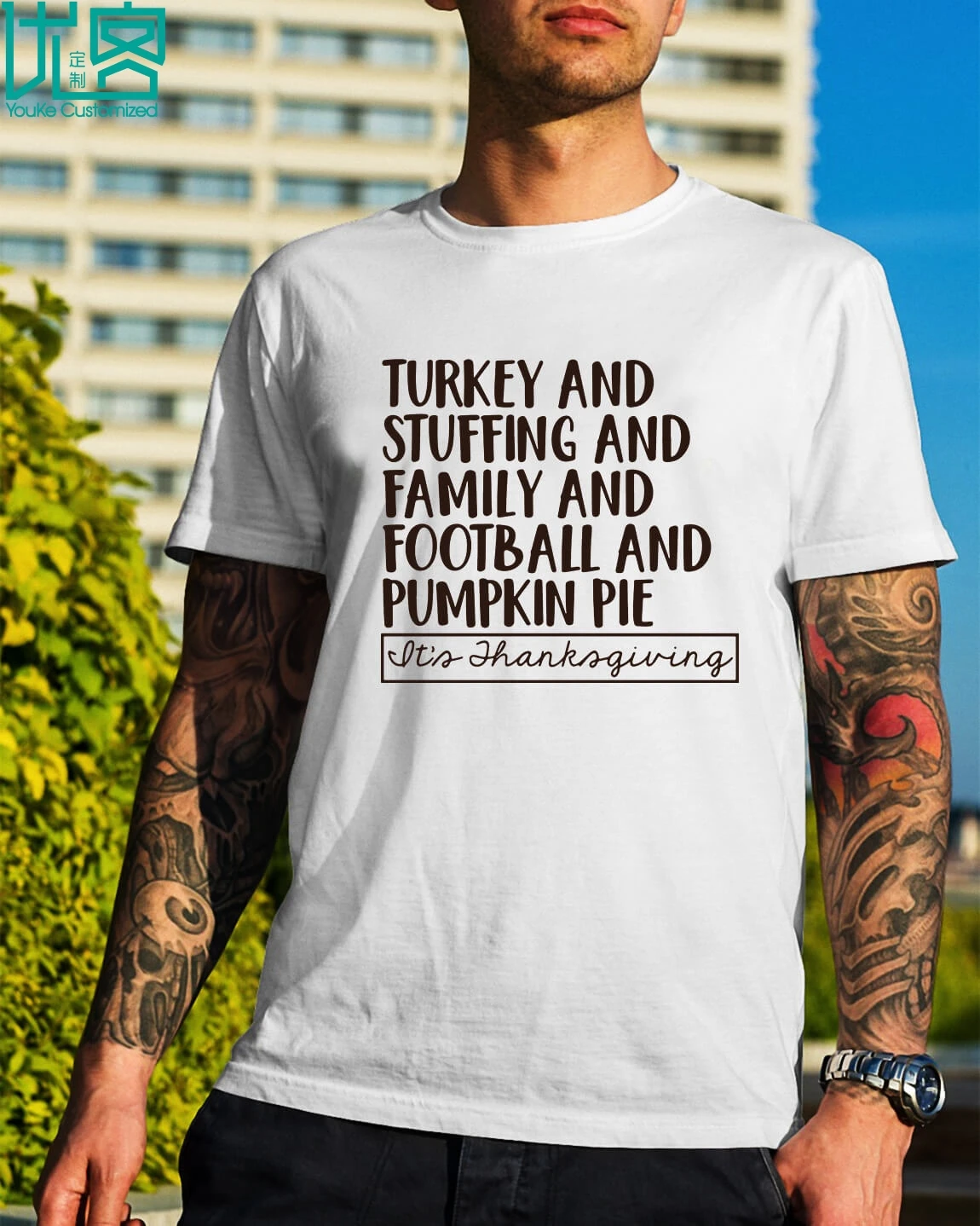 Gildan бренд Турция и набивка, семья и футбол и Тыква футболка с пирогом 2019 Летняя мужская футболка с коротким рукавом
