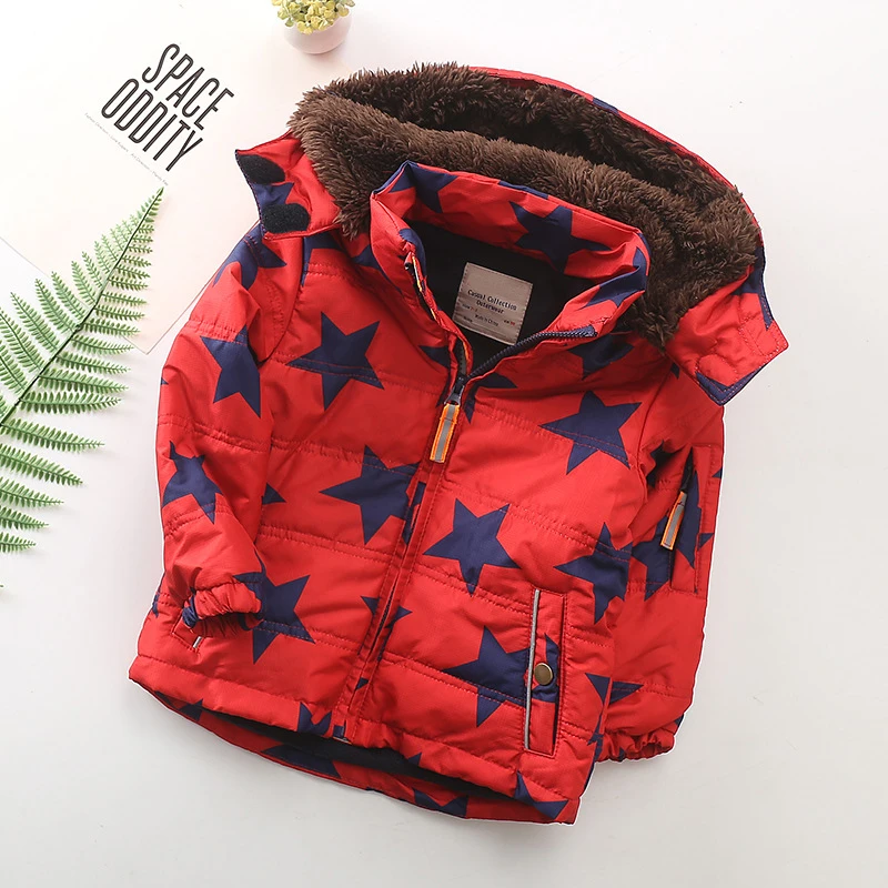 IYEAL/детские куртки для мальчиков; зимние детские пальто; плотное флисовое теплое пальто с капюшоном для малышей; детская одежда; верхняя одежда